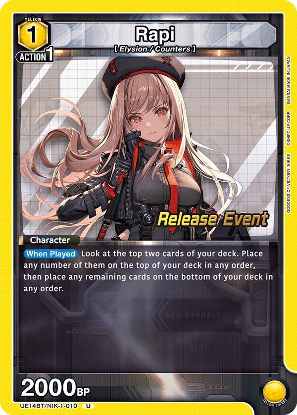 Rapi (010) - UE14BT: GODDESS OF VICTORY: NIKKE Release Event Cards
