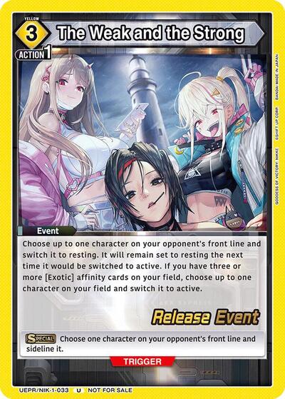 The Weak and the Strong card