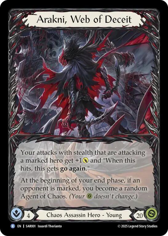 FLESH AND BLOOD Arakni アラクニ Marvel 英語版 Arakni, Web of Deceit (Marvel) - The Hunted - Flesh and Blood TCG