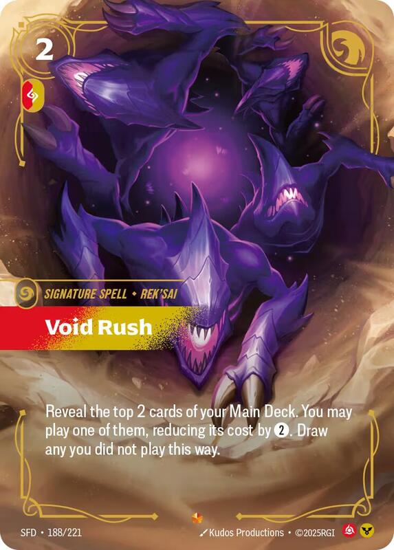 Rek'sai - Void Burrower (Overnumbered) - Spiritforged - Riftbound ...