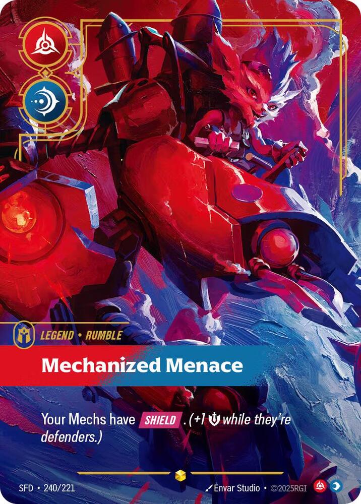 Rumble - Mechanized Menace (Overnumbered) - Spiritforged - Riftbound:  League of Legends Trading Card Game