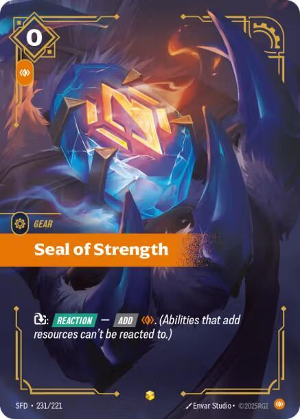 Seal of Strength (Overnumbered) - Spiritforged - Riftbound: League