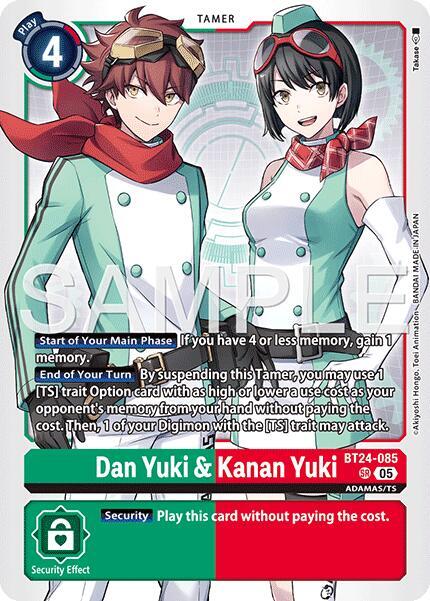 Dan Yuki & Kanan Yuki - Time Stranger - Digimon Card Game