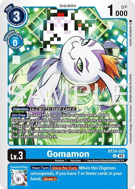Gomamon - Time Stranger - Digimon Card Game - TCGplayer.com