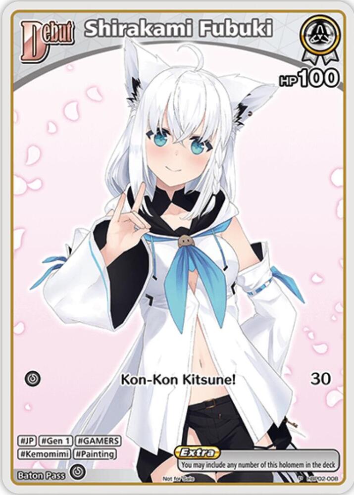 Shirakami Fubuki (P) (hBP02-008) - hololive OFFICIAL CARD GAME