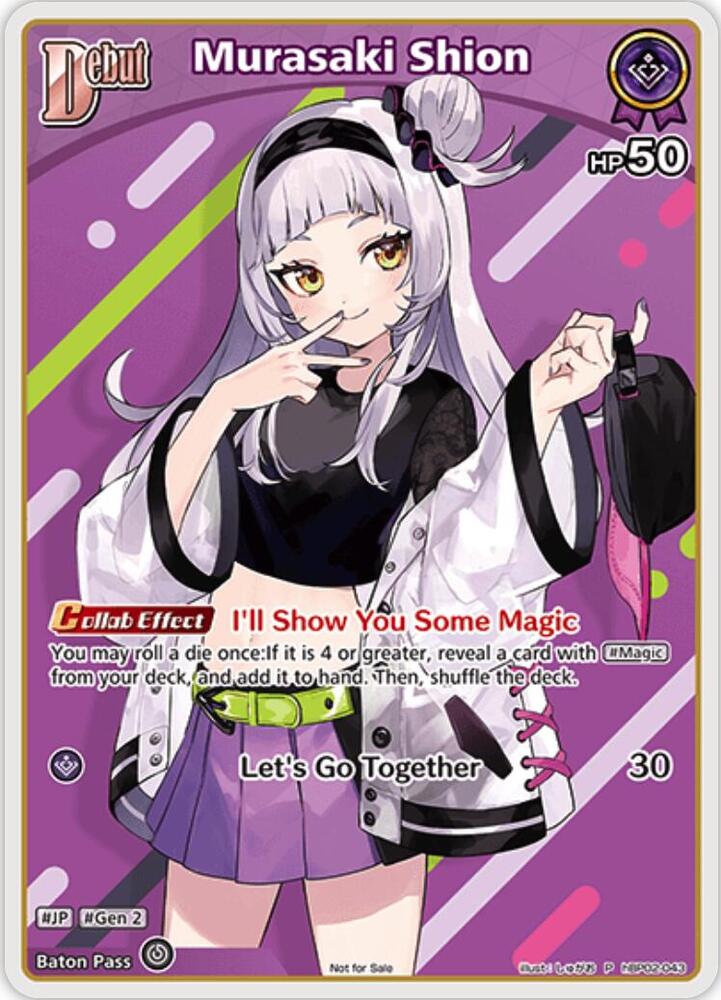 Murasaki Shion (P) (hBP02-043) - hololive OFFICIAL CARD GAME