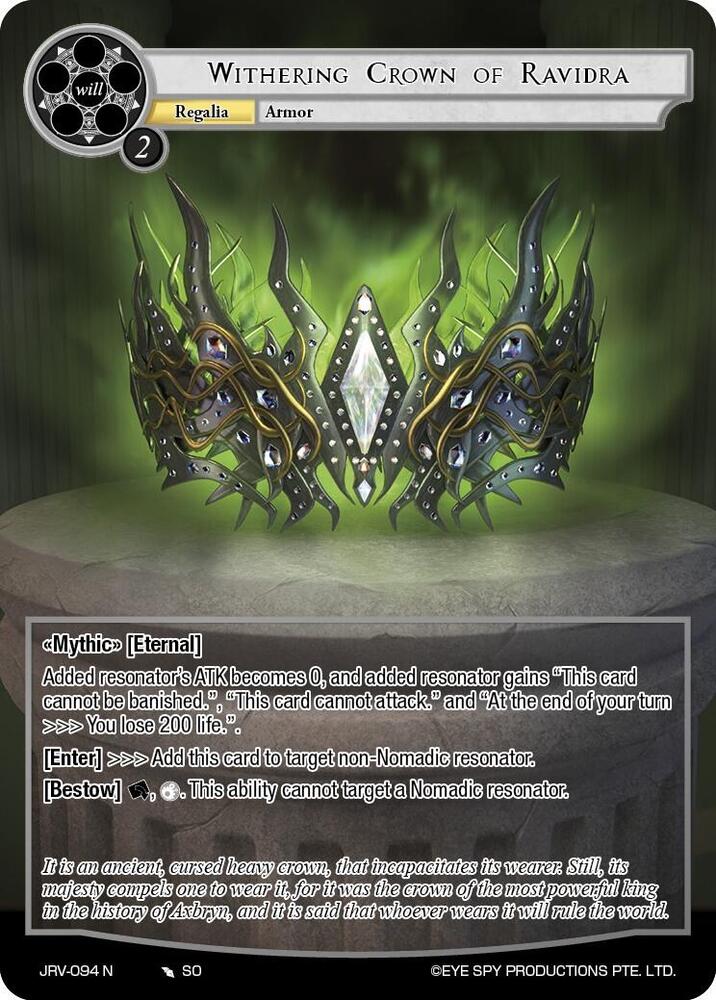 Withering Crown of Ravidra