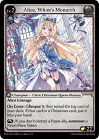 その他 Alice, Whim's Monarch foil grand archive Alice, Whim's Monarch - Phantom Monarchs - Grand Archive TCG