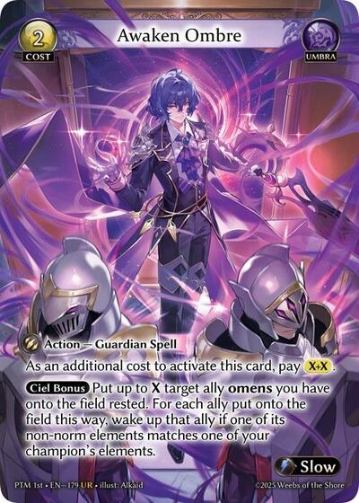 Awaken Ombre card