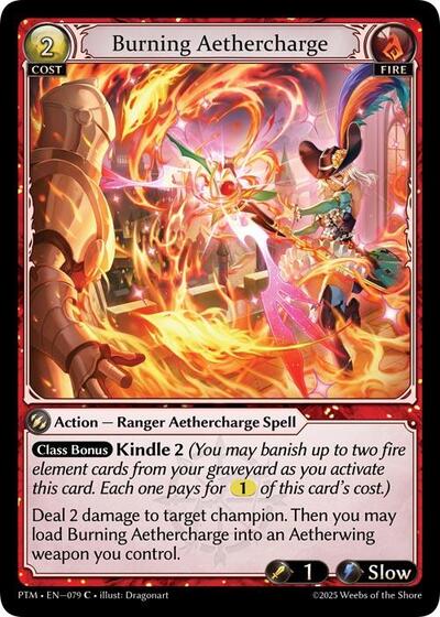 Burning Aethercharge card