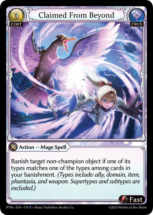 Claimed From Beyond - Phantom Monarchs - Grand Archive TCG