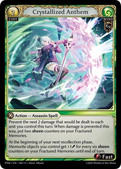 Crystallized Anthem card