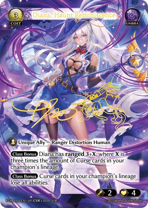 Diana, Haunt Reminiscence Foil グランドアーカイブ Diana, Haunt Reminiscence (CSR) - Phantom Monarchs - Grand Archive