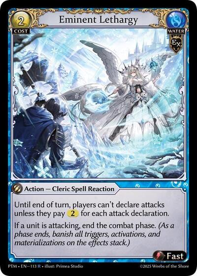 Eminent Lethargy card