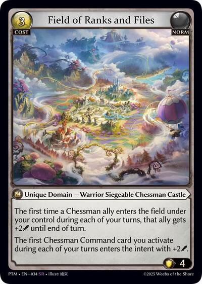 Field of Ranks and Files card