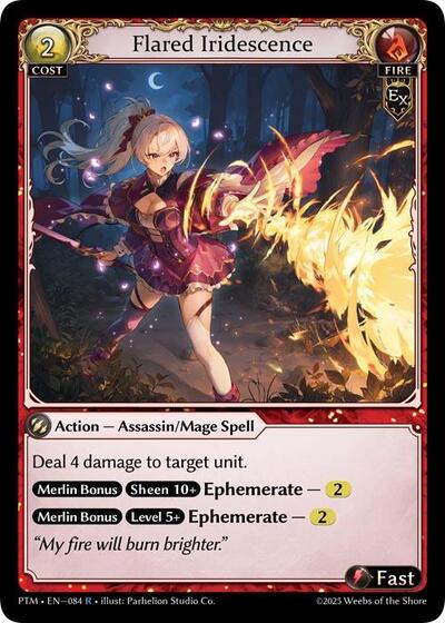 Flared Iridescence Phantom Monarchs card price