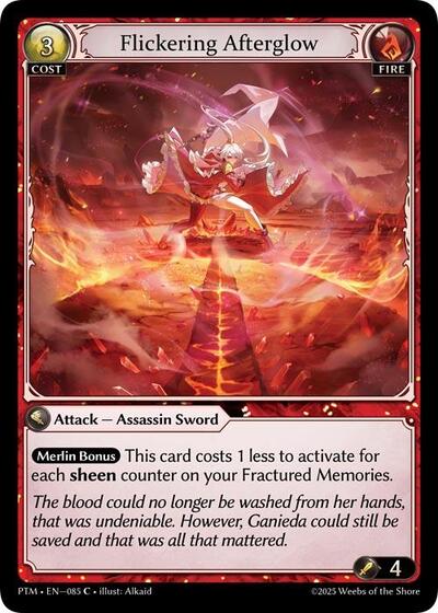 Flickering Afterglow card