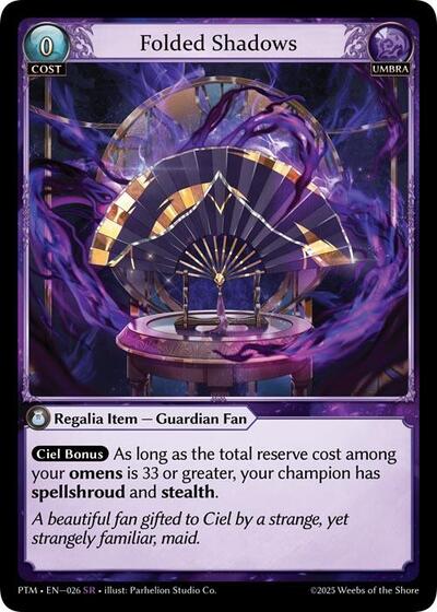 Folded Shadows card