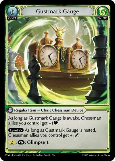 Gustmark Gauge card