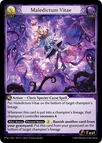 Maledictum Vitae card