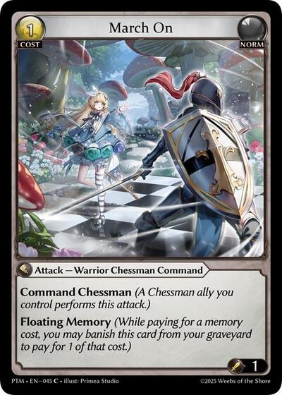 March On card