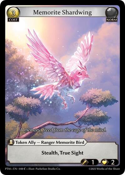 Memorite Shardwing — Foil Phantom Monarchs Common Grand Archive card — value and price