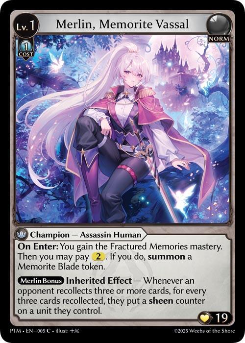 Merlin, Memorite Vassal CSR グランドアーカイブ Merlin, Memorite Vassal - Phantom Monarchs - Grand Archive TCG
