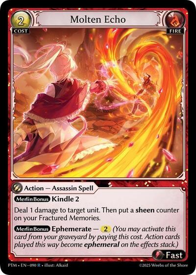 Molten Echo card