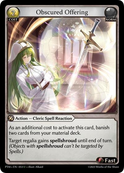 Obscured Offering card