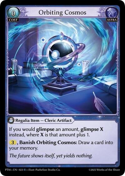 Orbiting Cosmos card