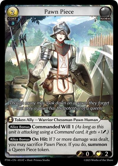 Pawn Piece card