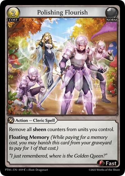 Polishing Flourish card