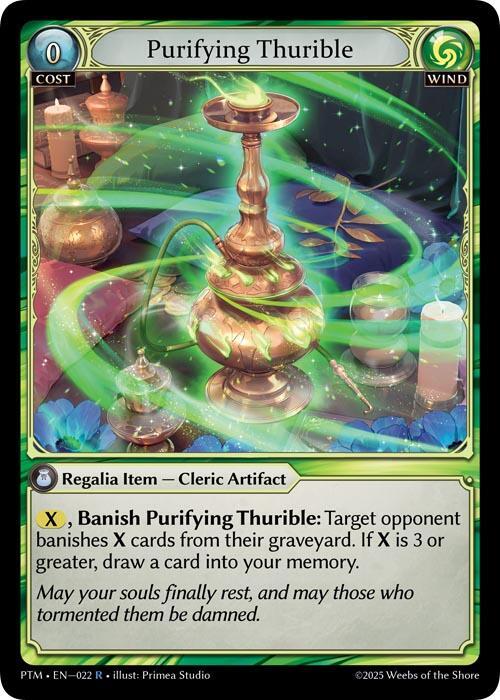 その他 Grand Archive Purifying Thurible (Foil) Purifying Thurible - Phantom Monarchs - Grand Archive TCG