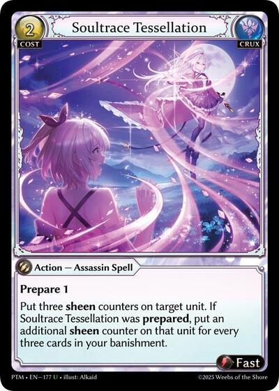 Soultrace Tessellation — Foil Phantom Monarchs Uncommon Grand Archive card — value and price