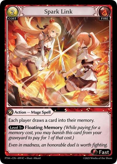 Spark Link — Foil Phantom Monarchs Common Grand Archive card — value and price