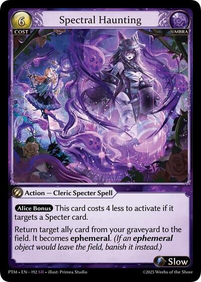 Spectral Haunting card
