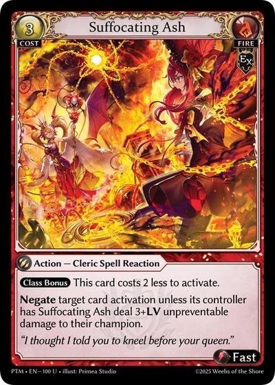 Suffocating Ash card