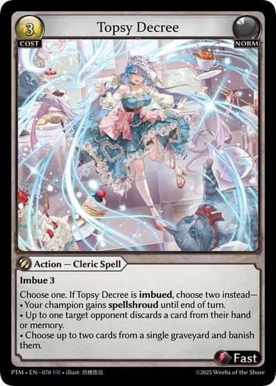 Topsy Decree card