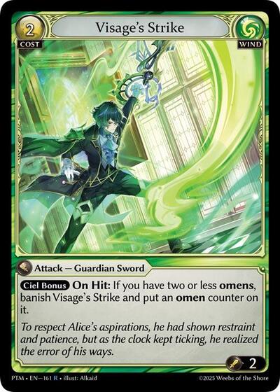 Visage's Strike card