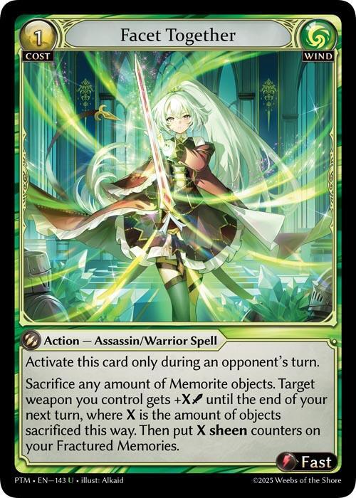 Facet Together (Curio Foil) - Phantom Monarchs - Grand Archive TCG