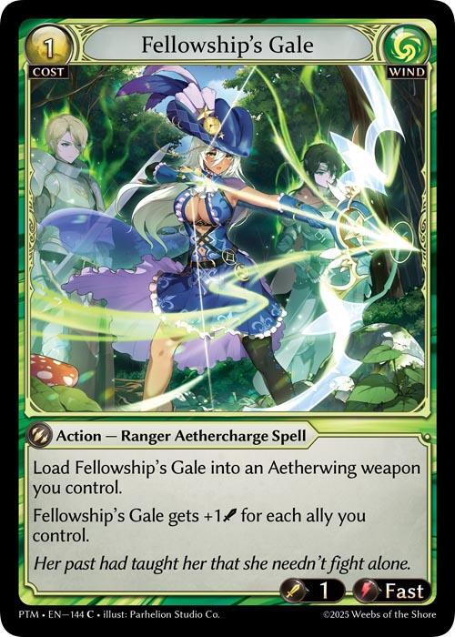 Fellowship's Gale (Curio Foil) - Phantom Monarchs - Grand Archive