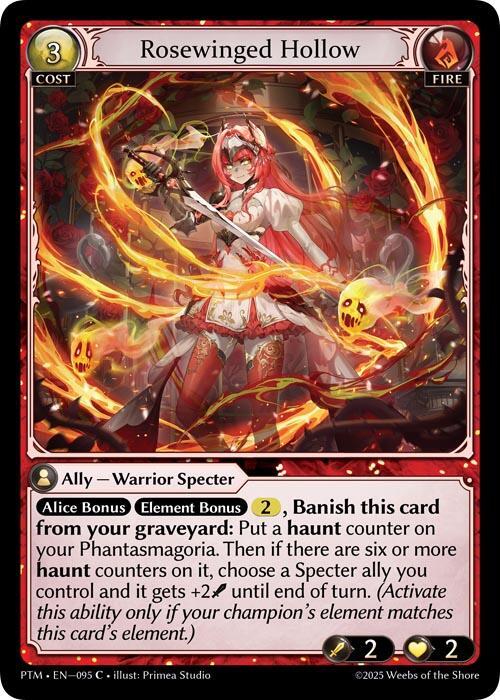 Rosewinged Hollow (Curio Foil) - Phantom Monarchs - Grand Archive