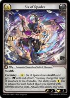 Six of Spades (Curio Foil) - Phantom Monarchs - Grand Archive TCG