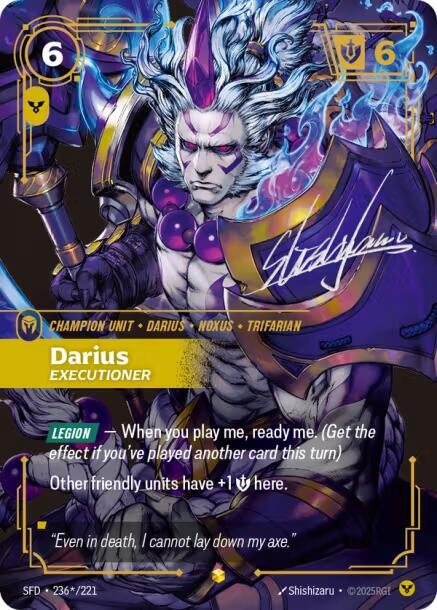 Darius - Executioner (Signature) - Spiritforged - Riftbound
