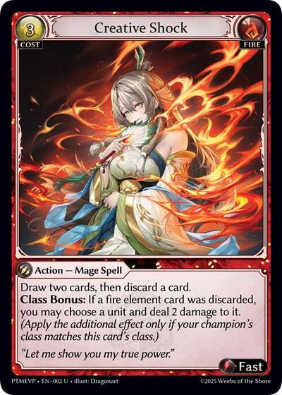Creative Shock card