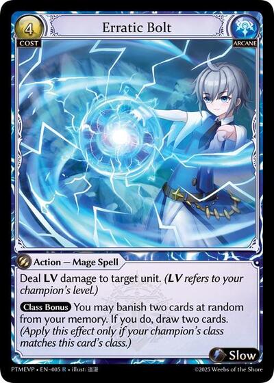 Erratic Bolt card