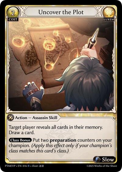 Uncover the Plot card