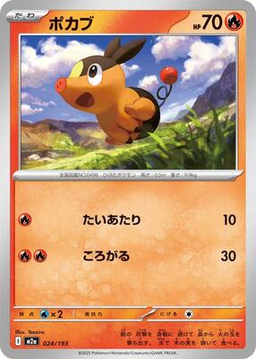 2025 Japanese Mega Dream ex Tepig [Ball] #24 card