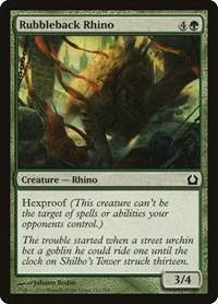 Rubbleback Rhino - Return to Ravnica - Magic: The Gathering card