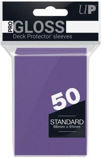 PRO-Gloss Standard Deck Protectors - Purple (50-Pack) (Modern Logo) · Ultra Pro Card Sleeves